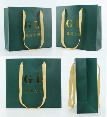 Il ODM Logo Paper Bag su ordinazione stampato di lusso ha rinforzato ISO9001 inferiore