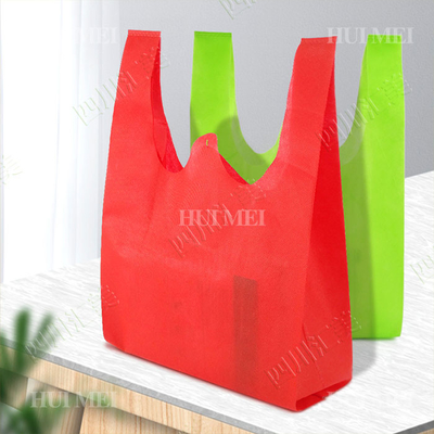 la borsa non tessuta biodegradabile della maglietta 25gsm restringe resistente