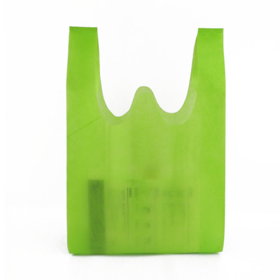 Tirata di verde della borsa della maglietta tessuta Tote Handle Heat Transfer Non anti