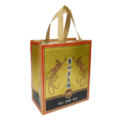 Borse impermeabili per confezioni regalo con logo stampato personalizzato impermeabile. Borsa singola per bottiglia di vino