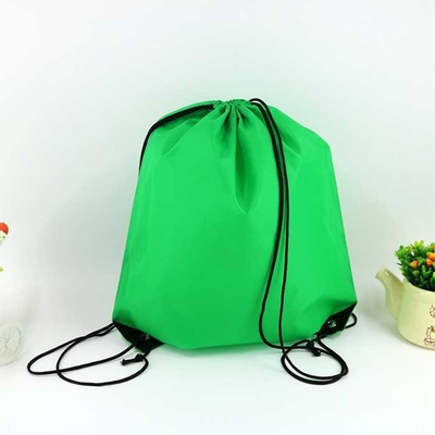 Logos Portable Carry Borse non tessute Borsa con coulisse rossa stampata personalizzata per la spesa