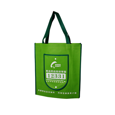 Tote Shopping Reusable Biodegradable Bag pieghevole con la maniglia impermeabilizza
