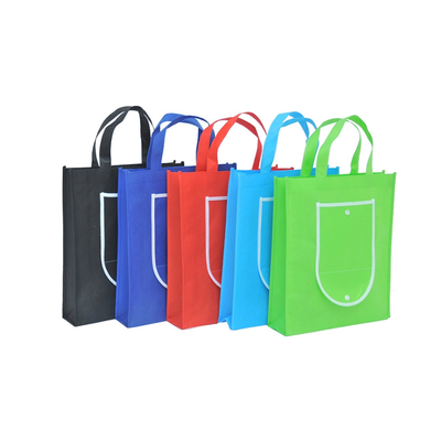 Tote Shopping Reusable Biodegradable Bag pieghevole con la maniglia impermeabilizza