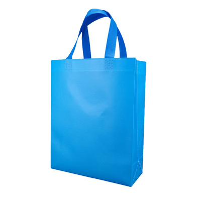 Borsa blu riciclata Tote Bag Custom Reusable non tessuto del regalo della scarpa dell'abbigliamento