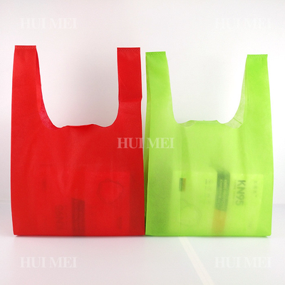 la borsa non tessuta biodegradabile della maglietta 25gsm restringe resistente