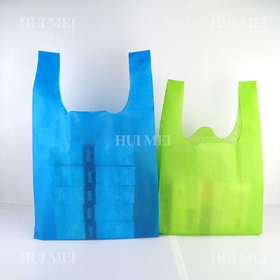 la borsa non tessuta biodegradabile della maglietta 25gsm restringe resistente