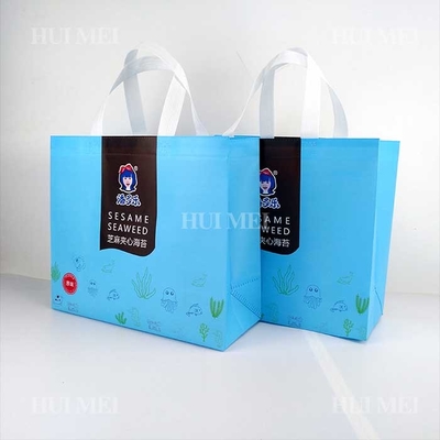 Il nero non tessuto respirabile di Tote Bags Tearproof Blue And del polipropilene dei pp