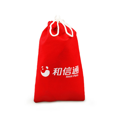 Borsa di cordone del polipropilene del trasferimento di calore 20*41cm 60Gsm rosso