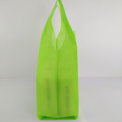Tirata di verde della borsa della maglietta tessuta Tote Handle Heat Transfer Non anti