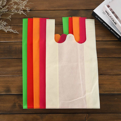 l'abitudine non tessuta del supermercato della borsa della maglietta di 50gsm Eco ha stampato Tote Bags non tessuto