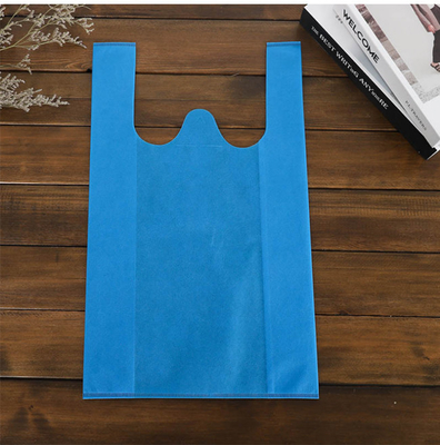l'abitudine non tessuta del supermercato della borsa della maglietta di 50gsm Eco ha stampato Tote Bags non tessuto