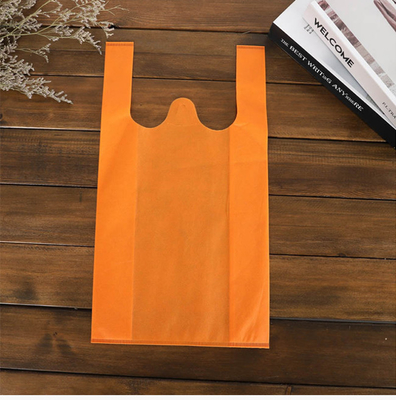 l'abitudine non tessuta del supermercato della borsa della maglietta di 50gsm Eco ha stampato Tote Bags non tessuto
