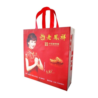 I sacchetti della spesa non tessuti verdi non tessuti laminati di colore pp della borsa usano per il tessuto Carry Bag di promozione e di acquisto non