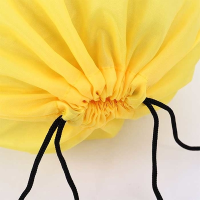 Borsa non tessuta 80Gsm giallo del cordone del polipropilene 32*42cm per acquisto