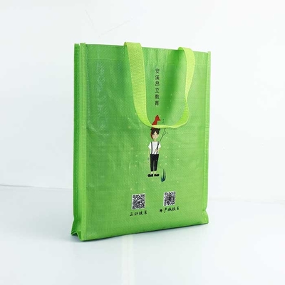 Il polipropilene riutilizzabile tessuto insacca il verde trattato respirabile delle borse di 29*35cm
