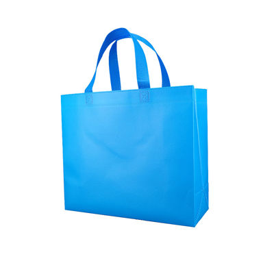 Sacchetto della spesa non tessuto dell'OEM di Tote Bag Blue Gift Laminate riciclato panno riutilizzabile
